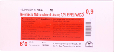 ISOTONISCHE NaCl Lösung 0,9% Eifelfango Inj.-Lsg.