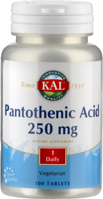 PANTOTHENSÄURE VITAMIN B5 250 mg KAL Tabletten