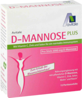 D-MANNOSE PLUS 2000 mg Sticks m.Vit.u.Mineralstof.